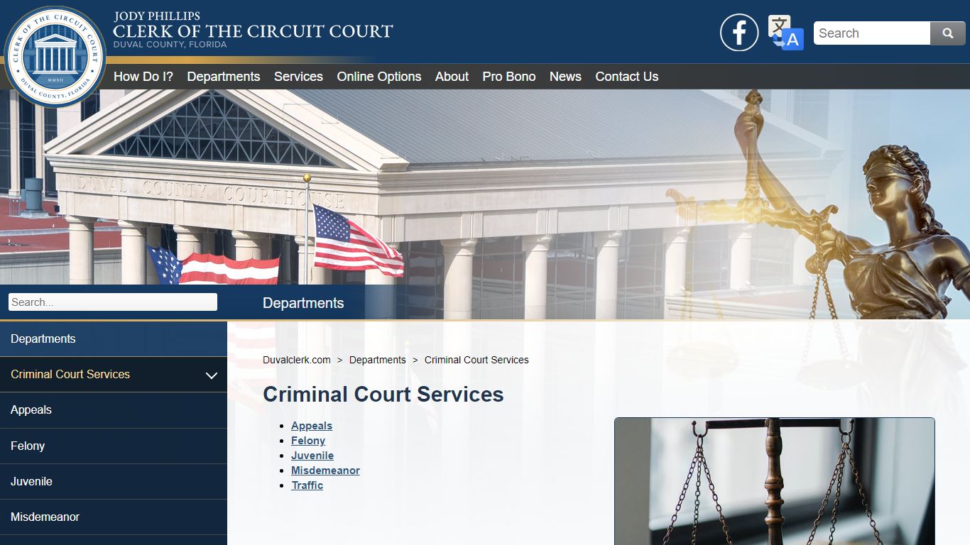 Duvalclerk.com - Criminal Court Services - Duval County Clerk of Courts